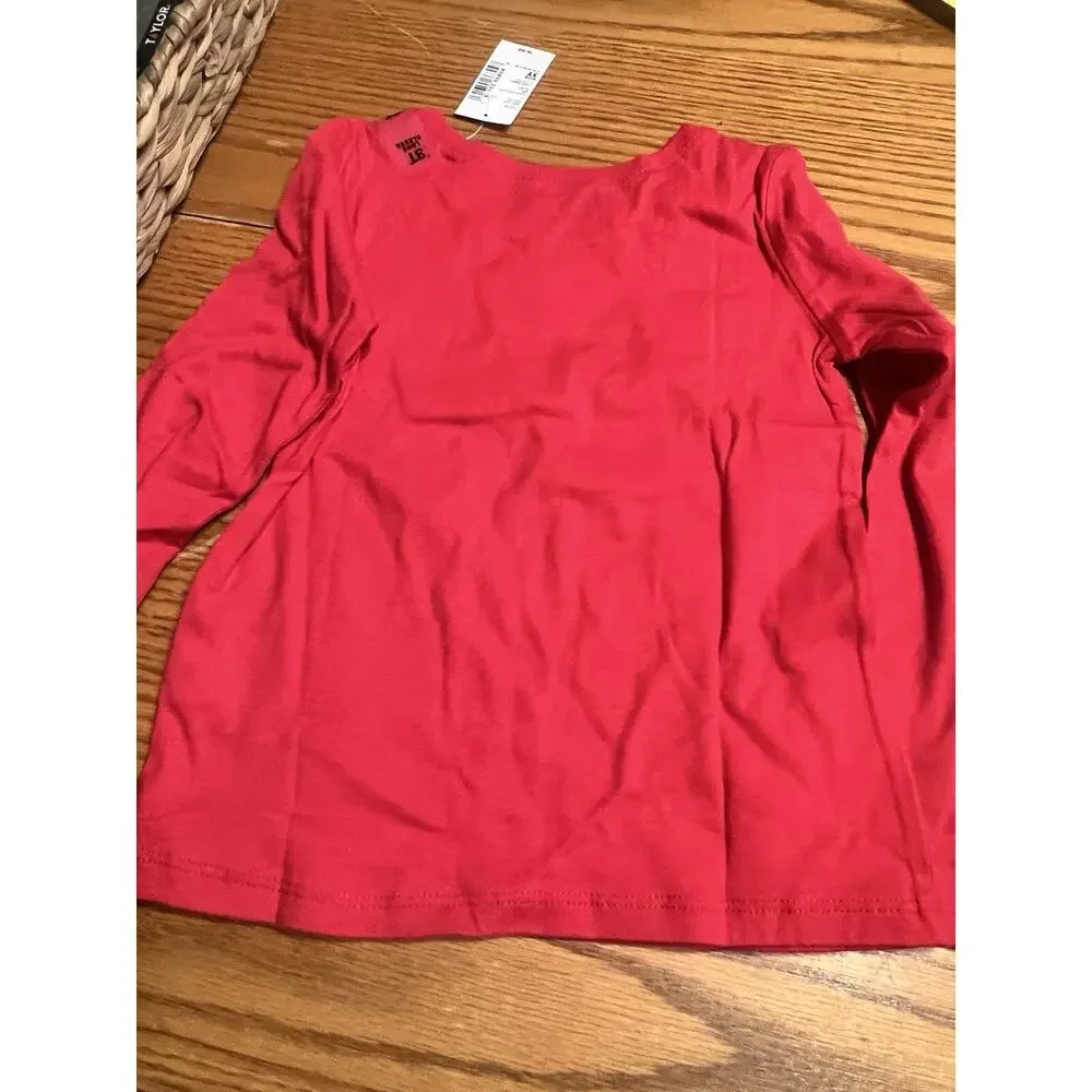 The Children’s Place Christmas Shirt Girls 3T Santa’s Princess NWT